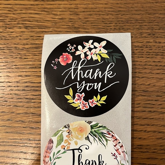 Six 2-inch Thank You stickers. Free when bundled! Perfect for Poshmark s… - Picture 2 of 8